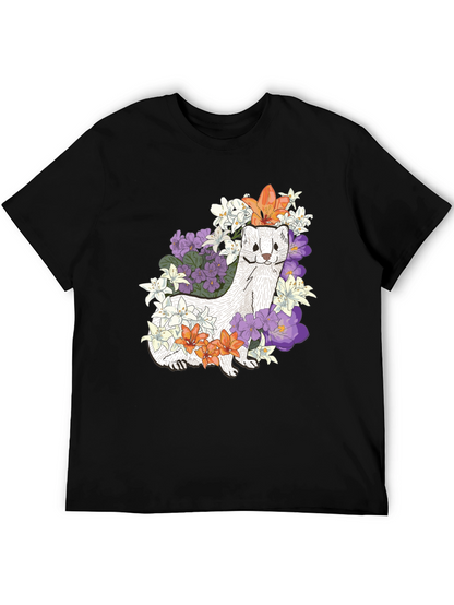 Floral Ferret Graphic Tee