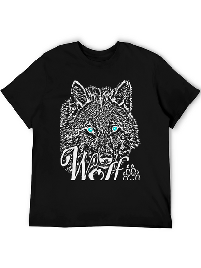 Wolf Graphic T-Shirt - Black Cotton Tee