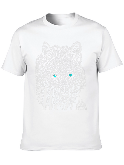Wolf Graphic T-Shirt - Black Cotton Tee