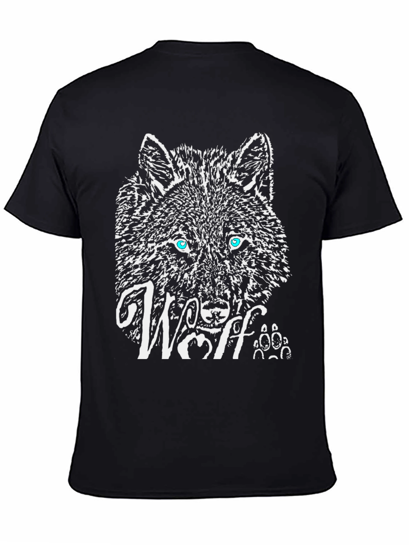 Wolf Graphic T-Shirt - Black Cotton Tee