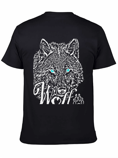 Wolf Graphic T-Shirt - Black Cotton Tee