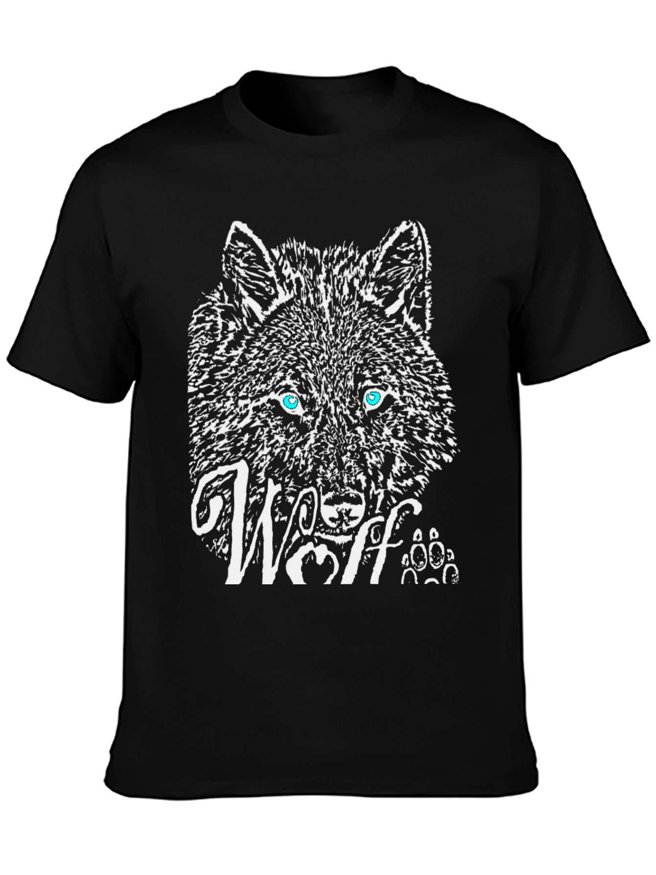 Wolf Graphic T-Shirt - Black Cotton Tee