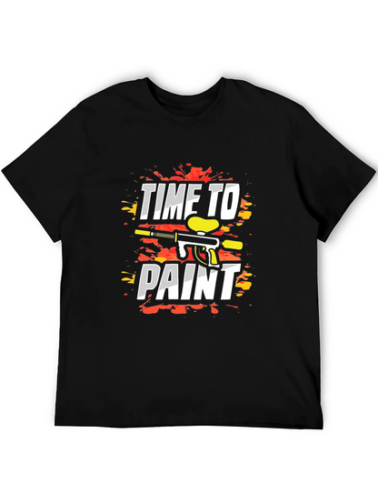 Time to Paint T-Shirt - Paintball Design