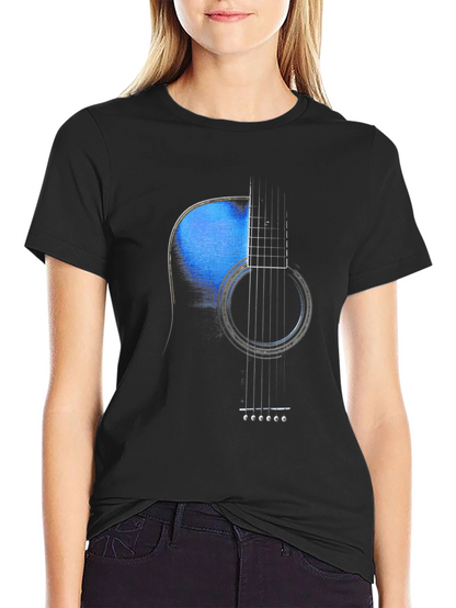 Acoustic Guitar Graphic Tee - Music Lover T-Shirt