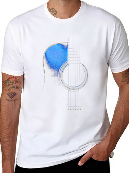 Acoustic Guitar Graphic Tee - Music Lover T-Shirt