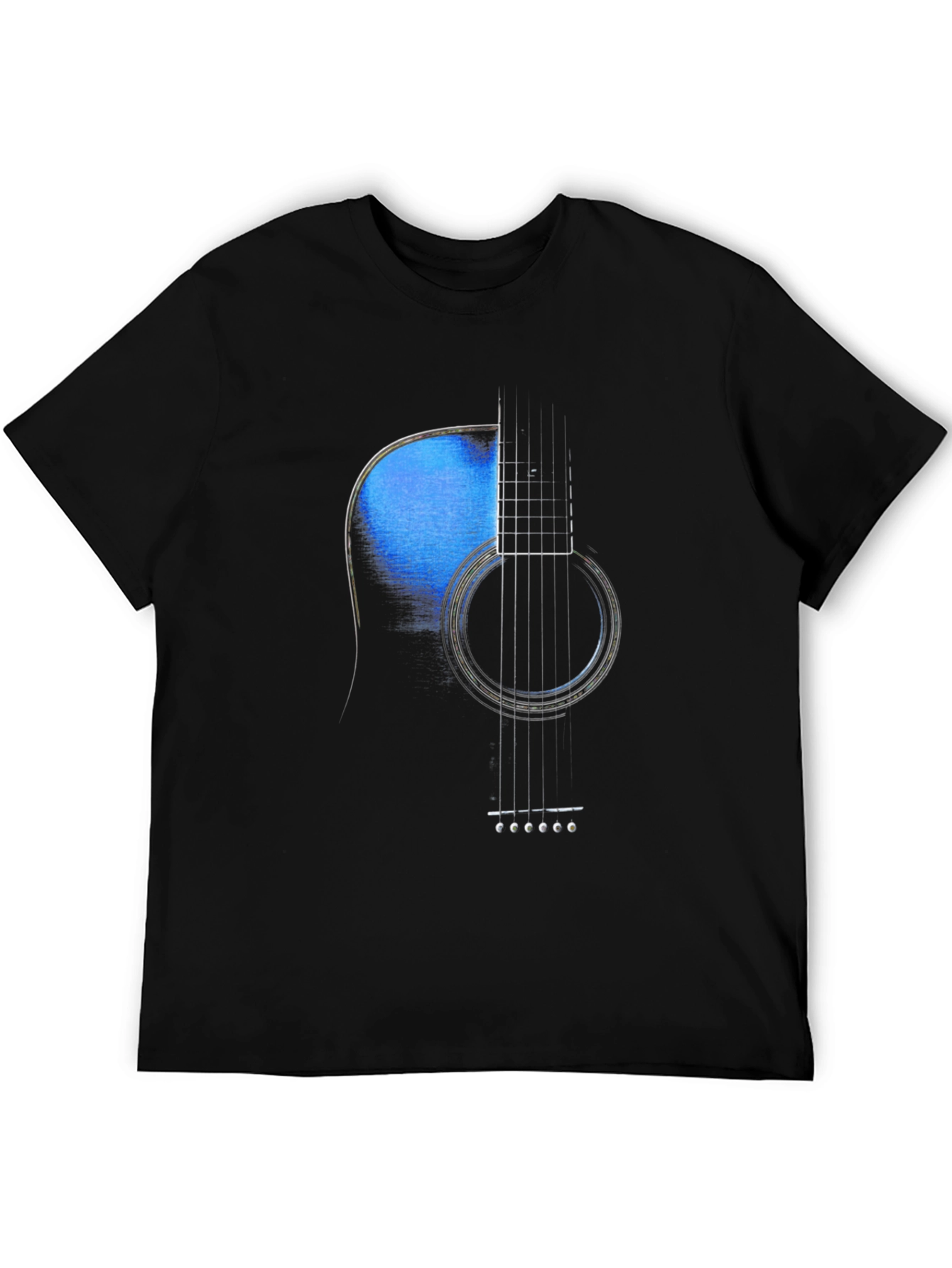 Acoustic Guitar Graphic Tee - Music Lover T-Shirt