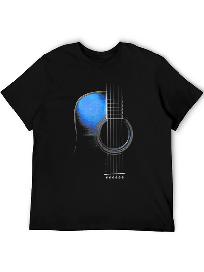 Acoustic Guitar Graphic Tee - Music Lover T-Shirt