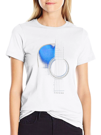 Acoustic Guitar Graphic Tee - Music Lover T-Shirt