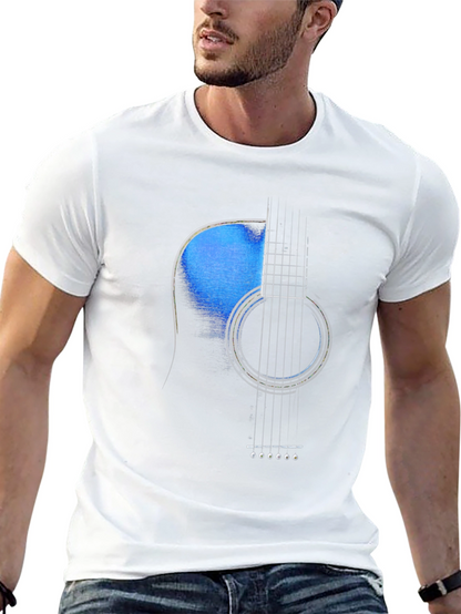 Acoustic Guitar Graphic Tee - Music Lover T-Shirt