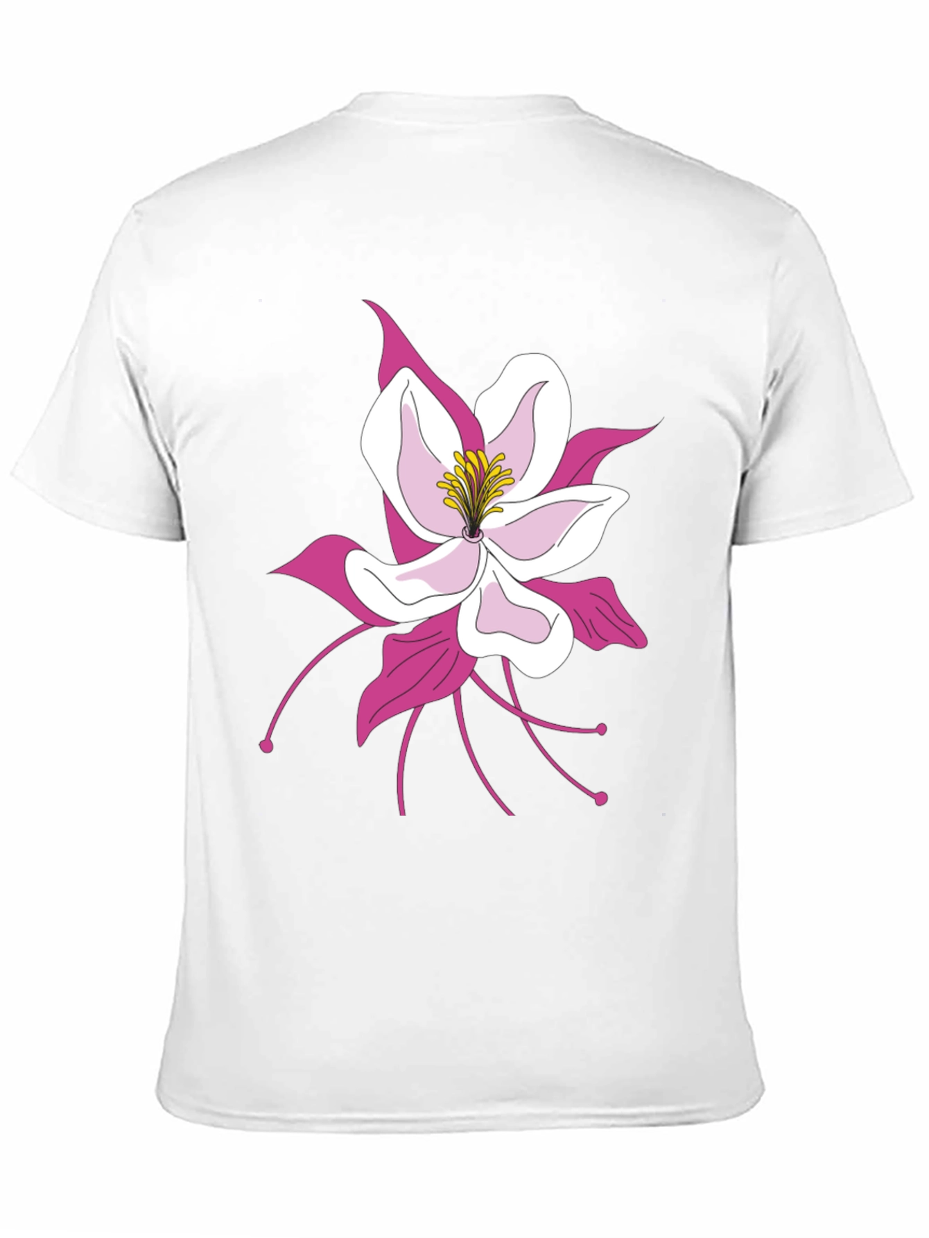 Floral Graphic Tee - Black Cotton Blend