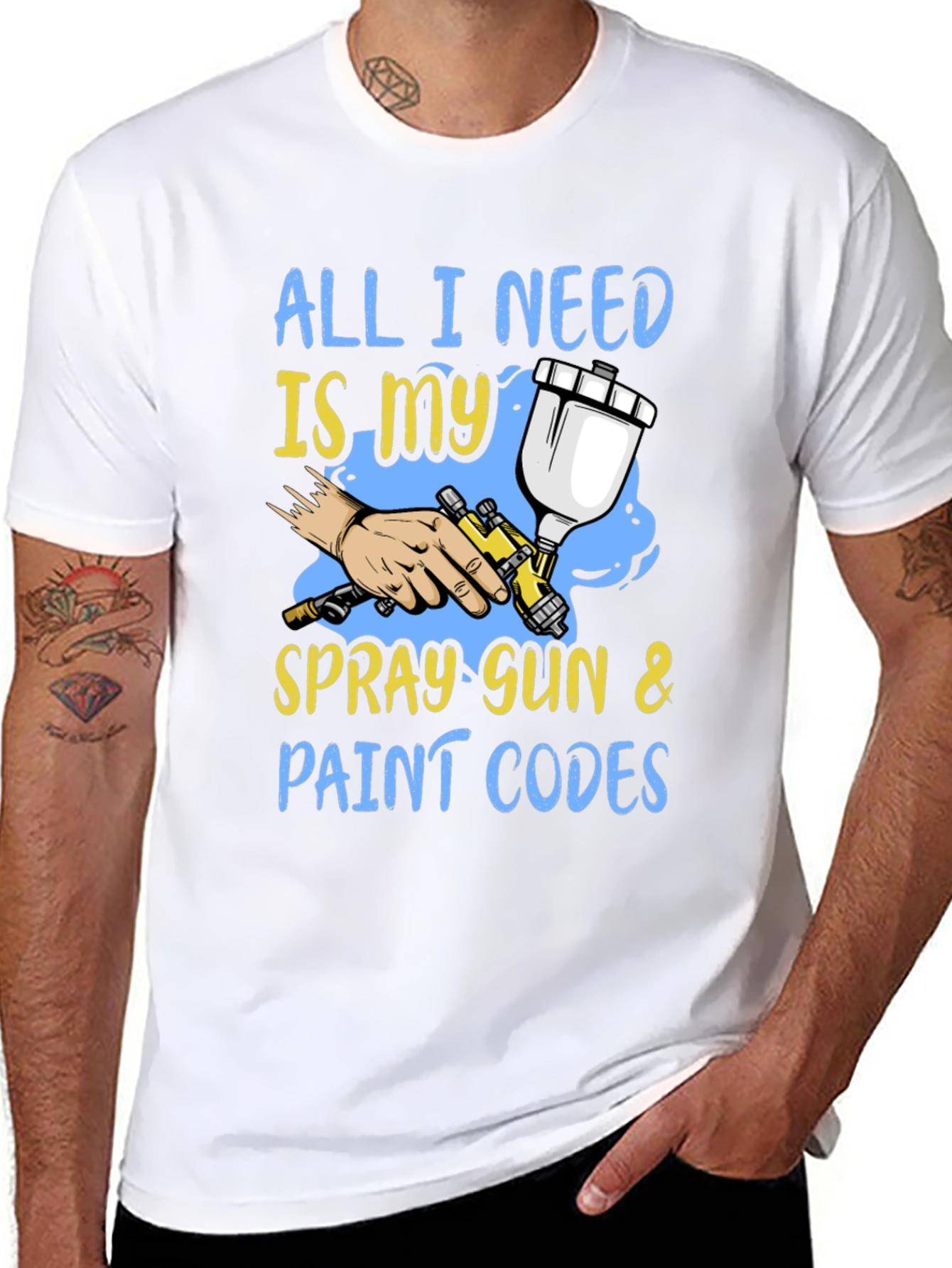 Spray Gun & Paint Codes Graphic Tee