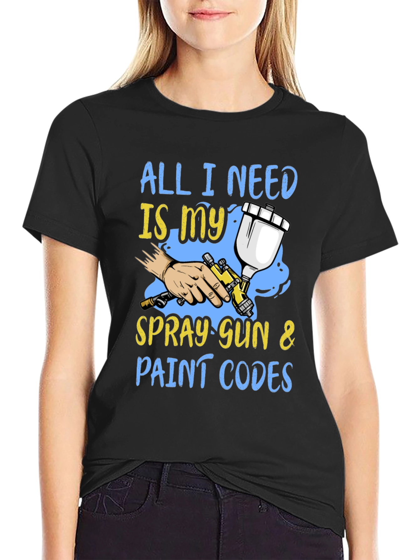 Spray Gun & Paint Codes Graphic Tee