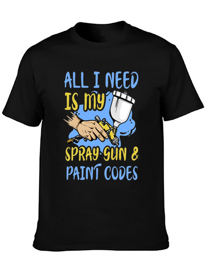Spray Gun & Paint Codes Graphic Tee