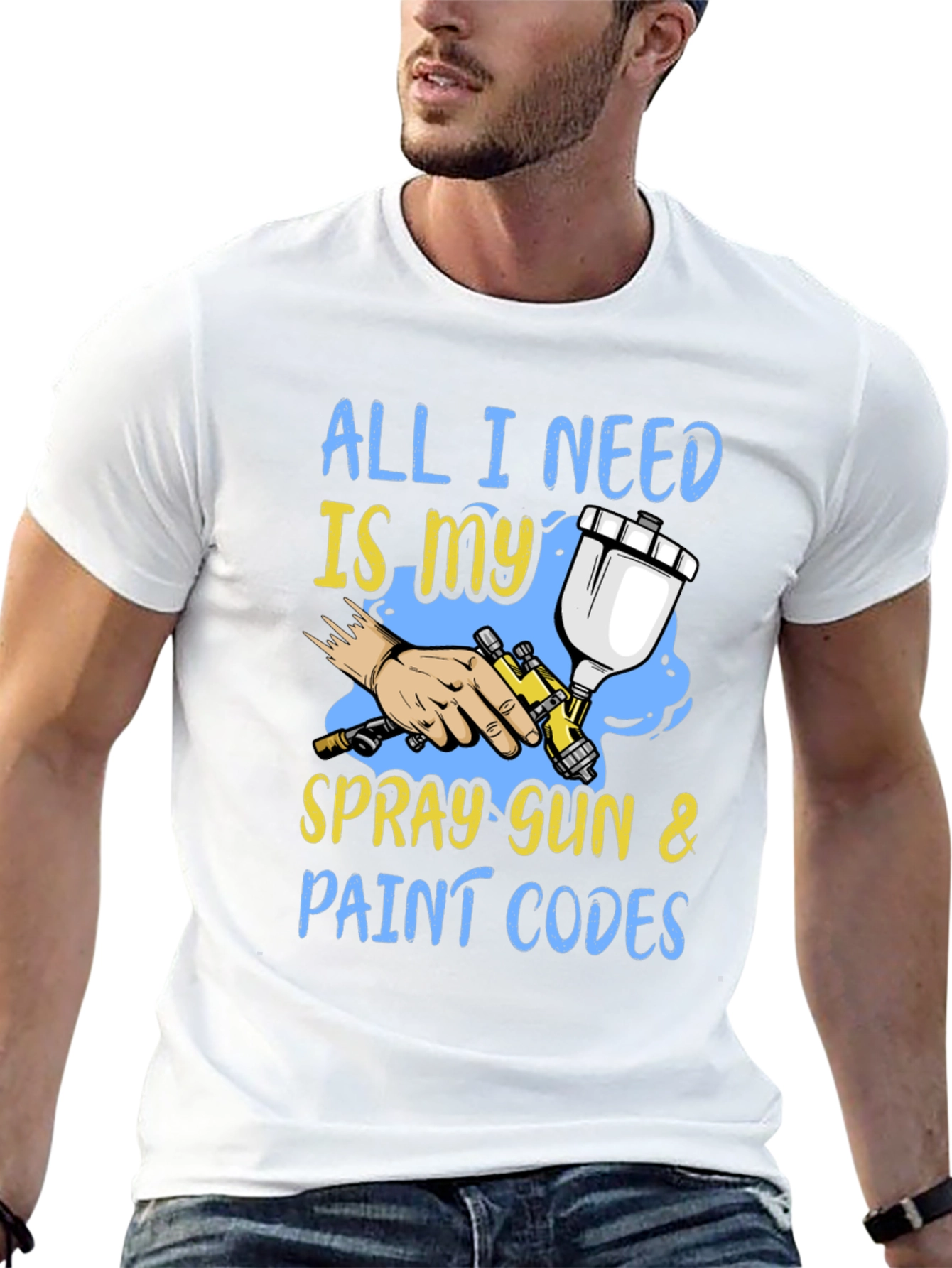 Spray Gun & Paint Codes Graphic Tee
