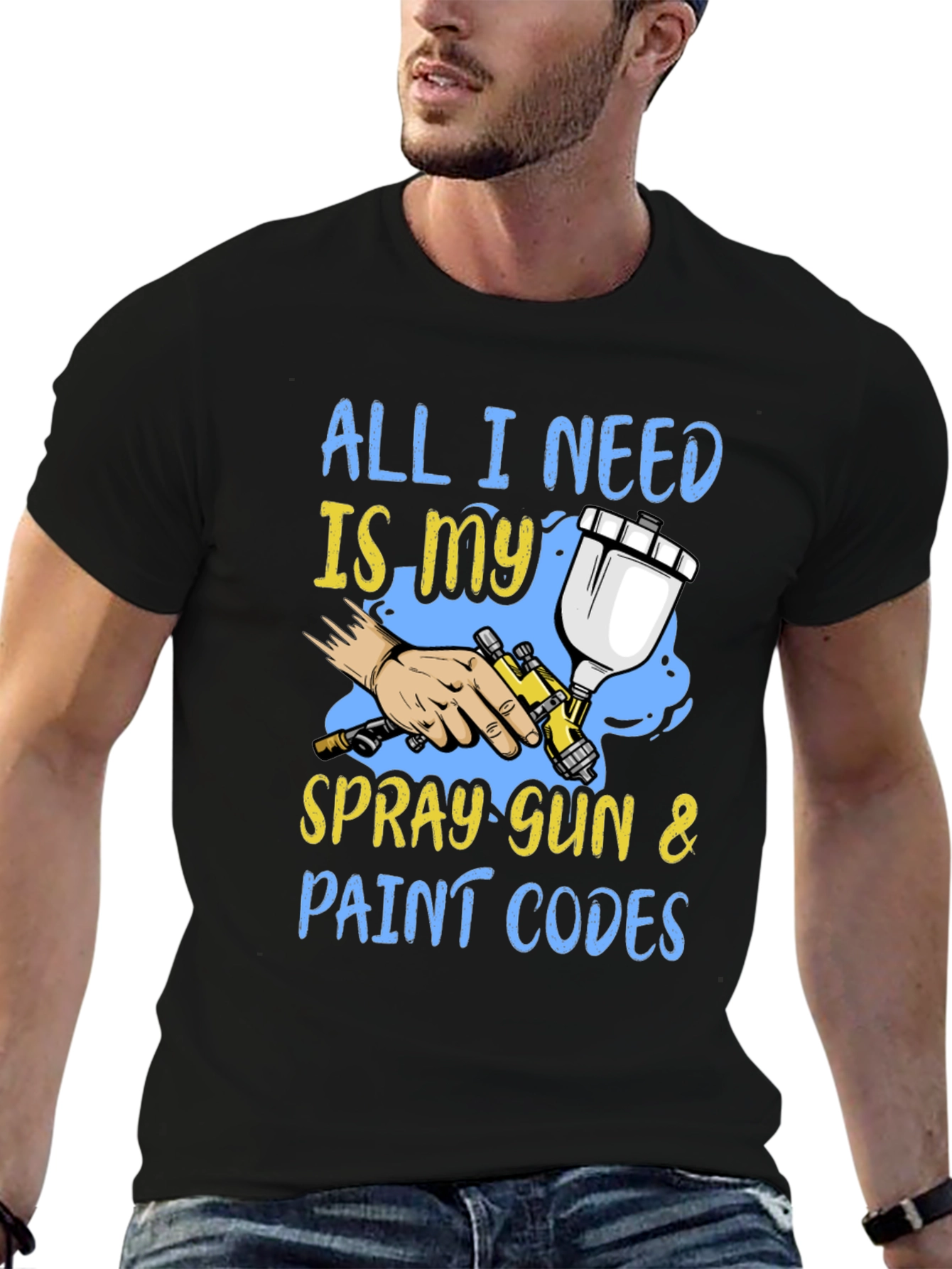 Spray Gun & Paint Codes Graphic Tee