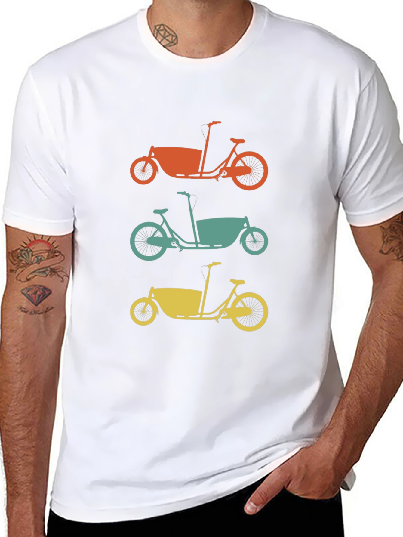 Cargo Bike T-Shirt - Retro Bicycle Tee