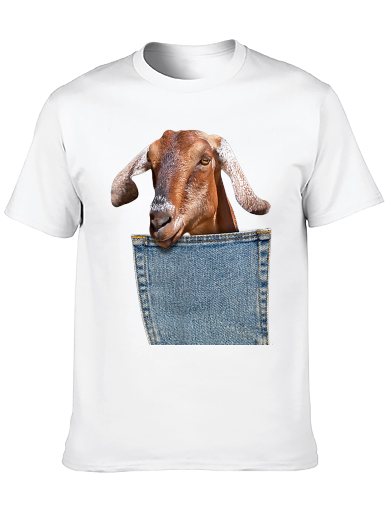 Goat Pocket Graphic T-Shirt