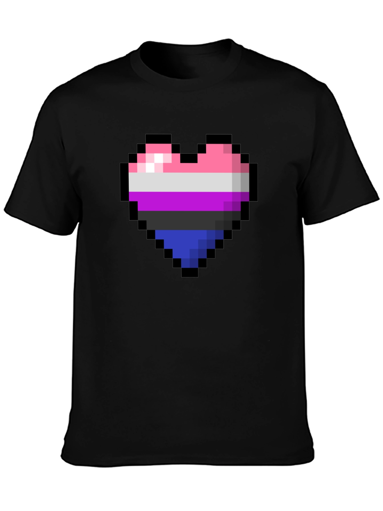Omnisexual Pixel Heart Graphic Tee - Pride Shirt