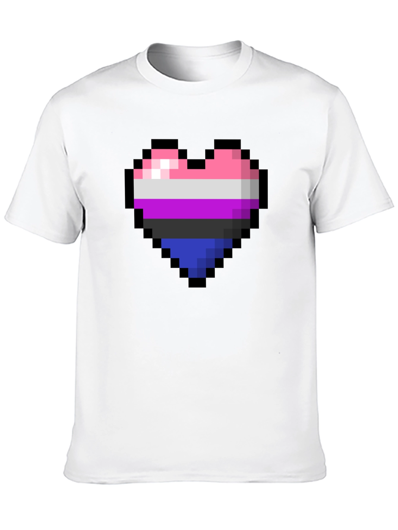 Omnisexual Pixel Heart Graphic Tee - Pride Shirt
