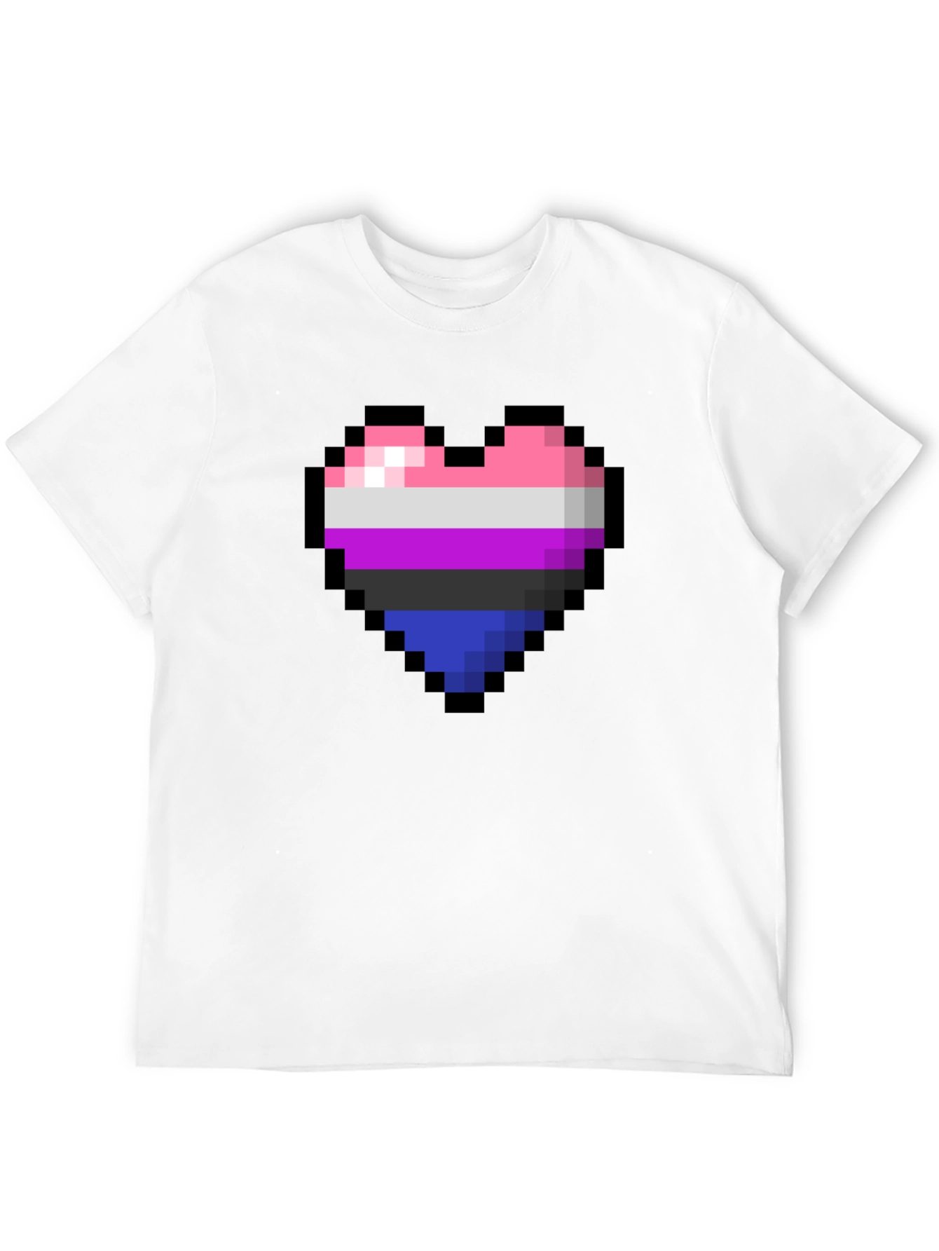 Omnisexual Pixel Heart Graphic Tee - Pride Shirt