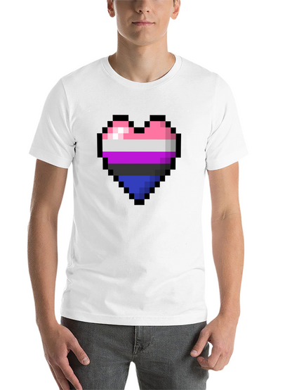 Omnisexual Pixel Heart Graphic Tee - Pride Shirt