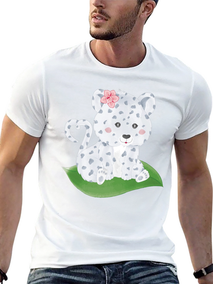 Cute Leopard Cub T-Shirt - Black