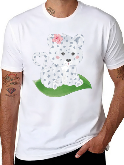 Cute Leopard Cub T-Shirt - Black