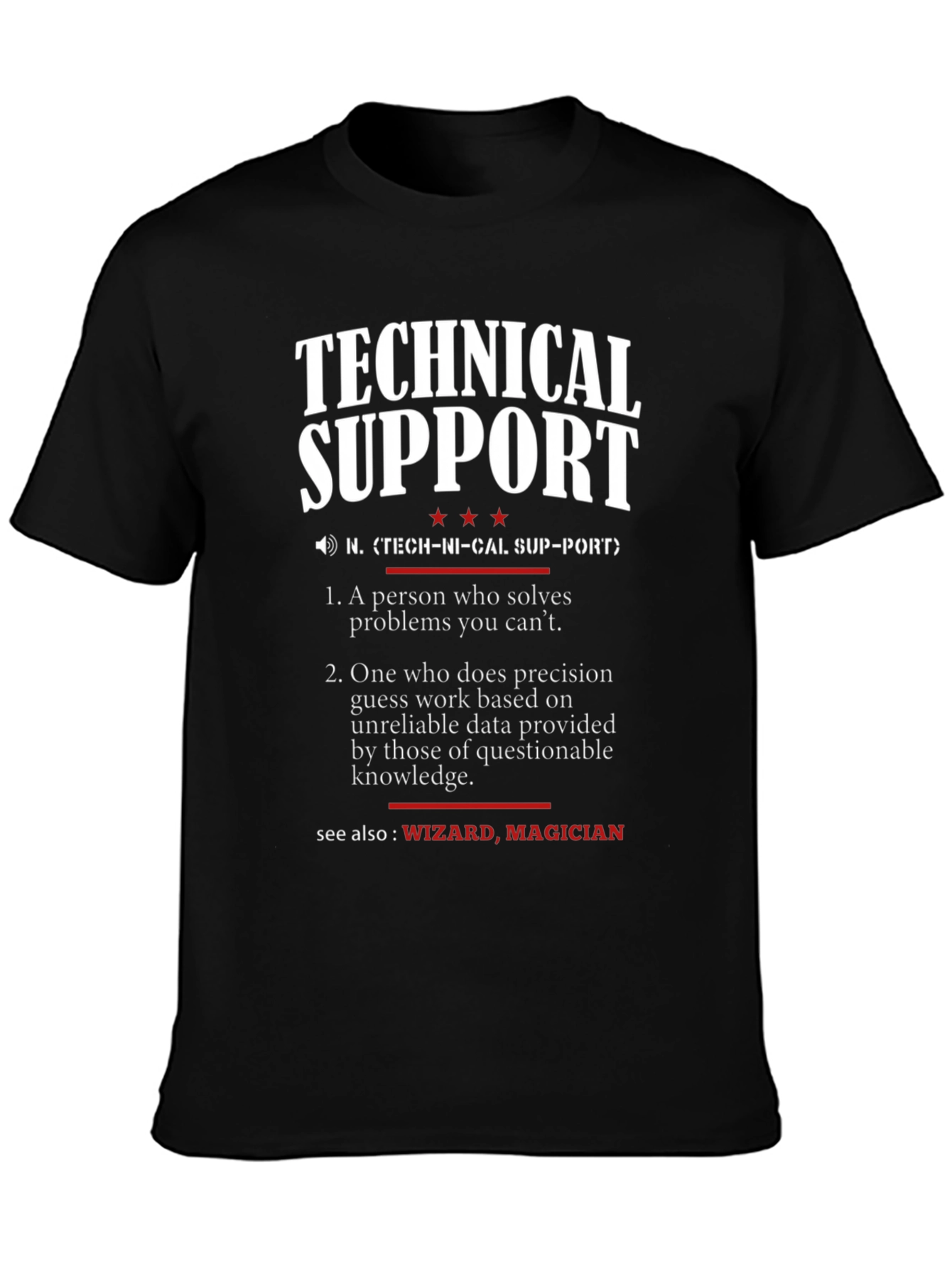 Technical Support Definition Graphic Tee