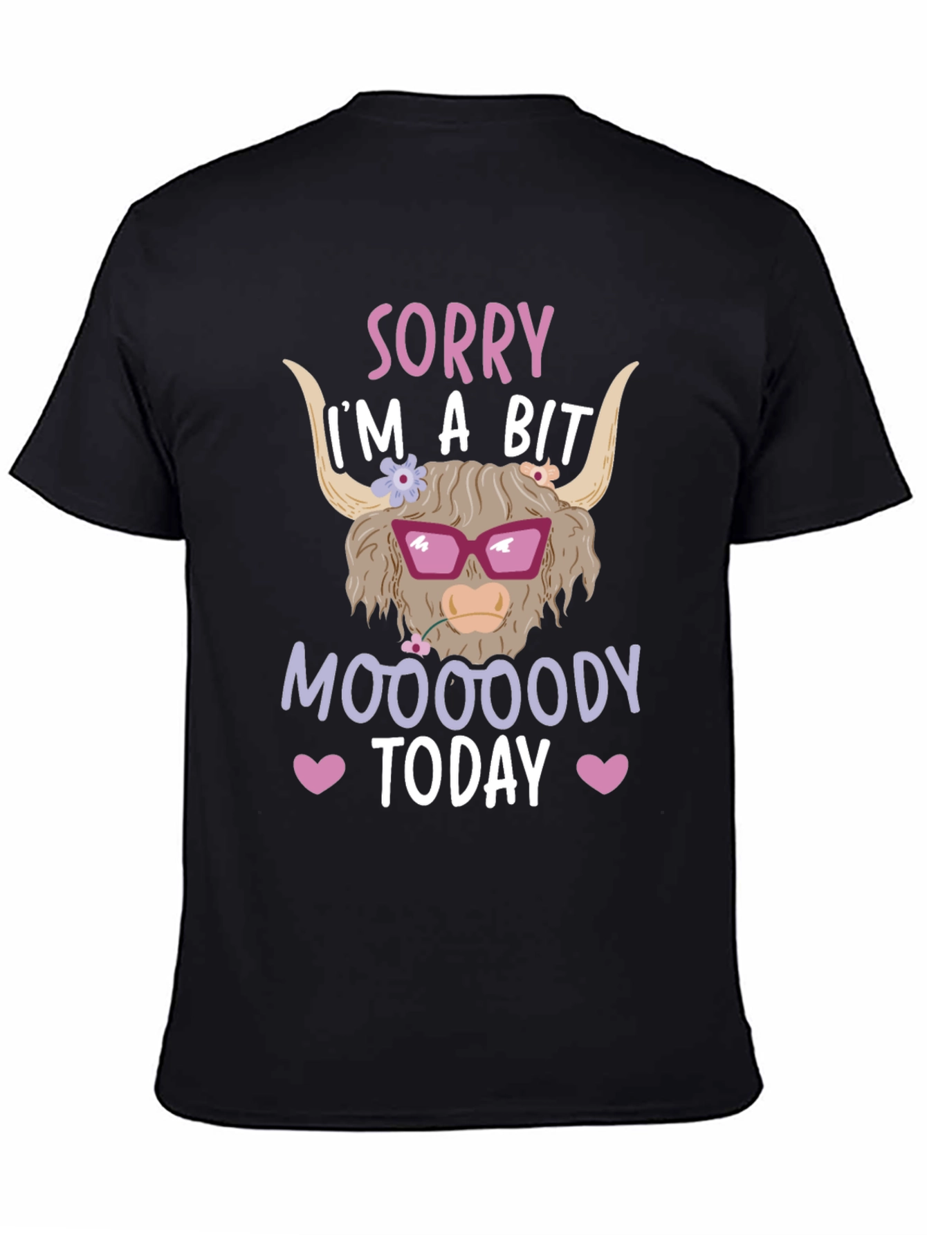 Funny Highland Cow Mood T-Shirt
