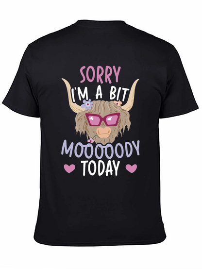 Funny Highland Cow Mood T-Shirt