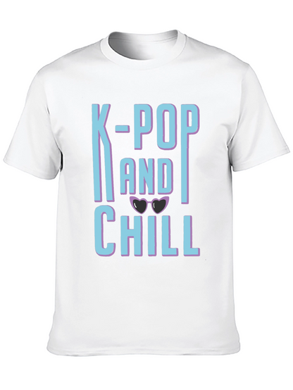 K-Pop and Chill Graphic Tee - Black