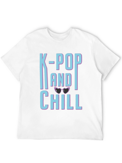 K-Pop and Chill Graphic Tee - Black