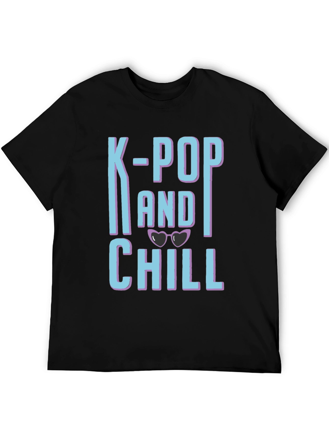 K-Pop and Chill Graphic Tee - Black