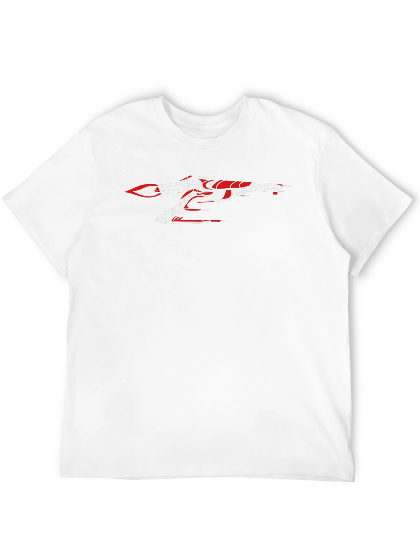 Sci-Fi Spaceship Graphic Tee - Sleek Black Cotton Shirt