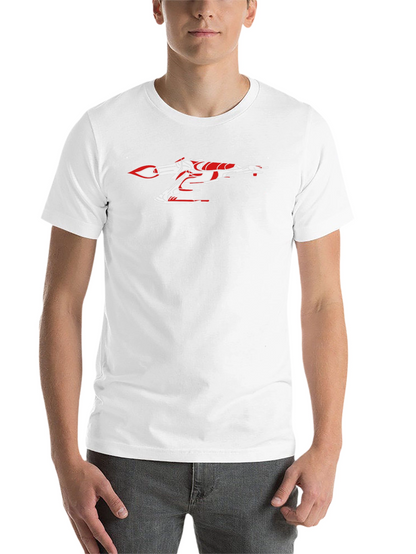 Sci-Fi Spaceship Graphic Tee - Sleek Black Cotton Shirt
