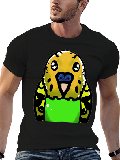 Budgie Cartoon Graphic T-Shirt