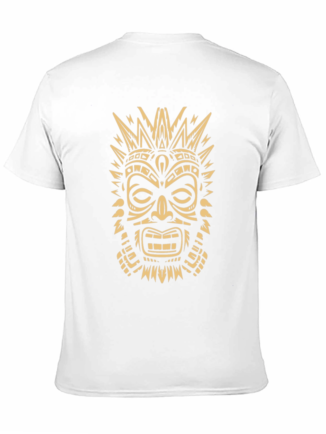 Tribal Mask Graphic Tee - Mens Black T-Shirt
