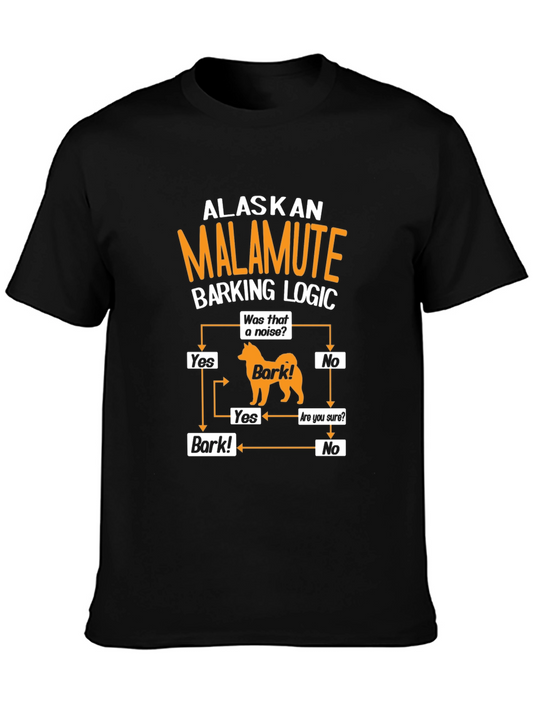 Alaskan Malamute Barking Logic T-Shirt