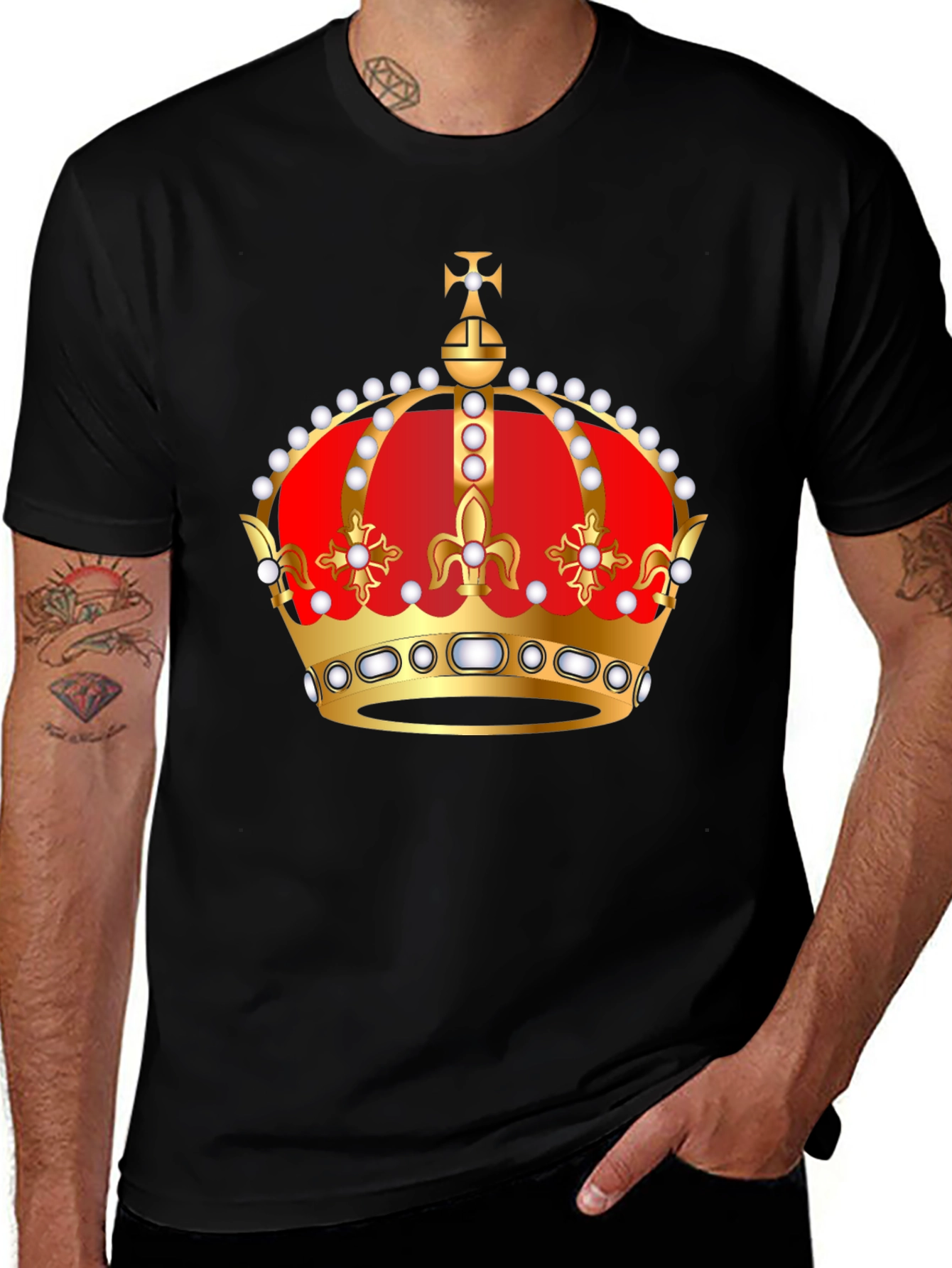 Crown Graphic Tee - Royal Style T-Shirt