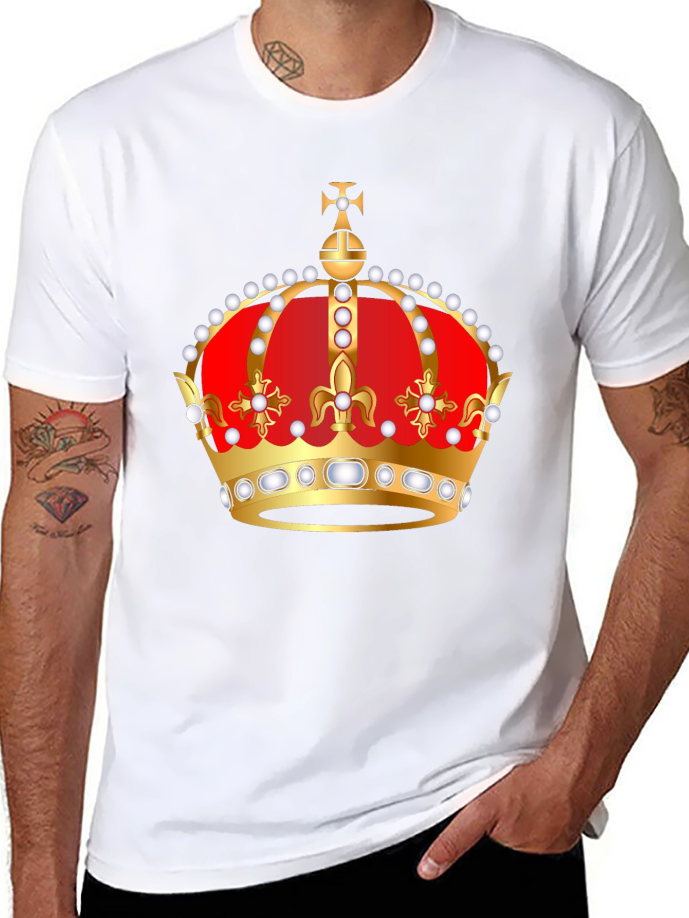 Crown Graphic Tee - Royal Style T-Shirt