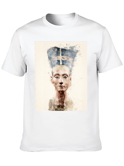 Nefertiti Art T-Shirt - Stylish Pharaoh Queen Tee