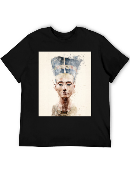 Nefertiti Art T-Shirt - Stylish Pharaoh Queen Tee
