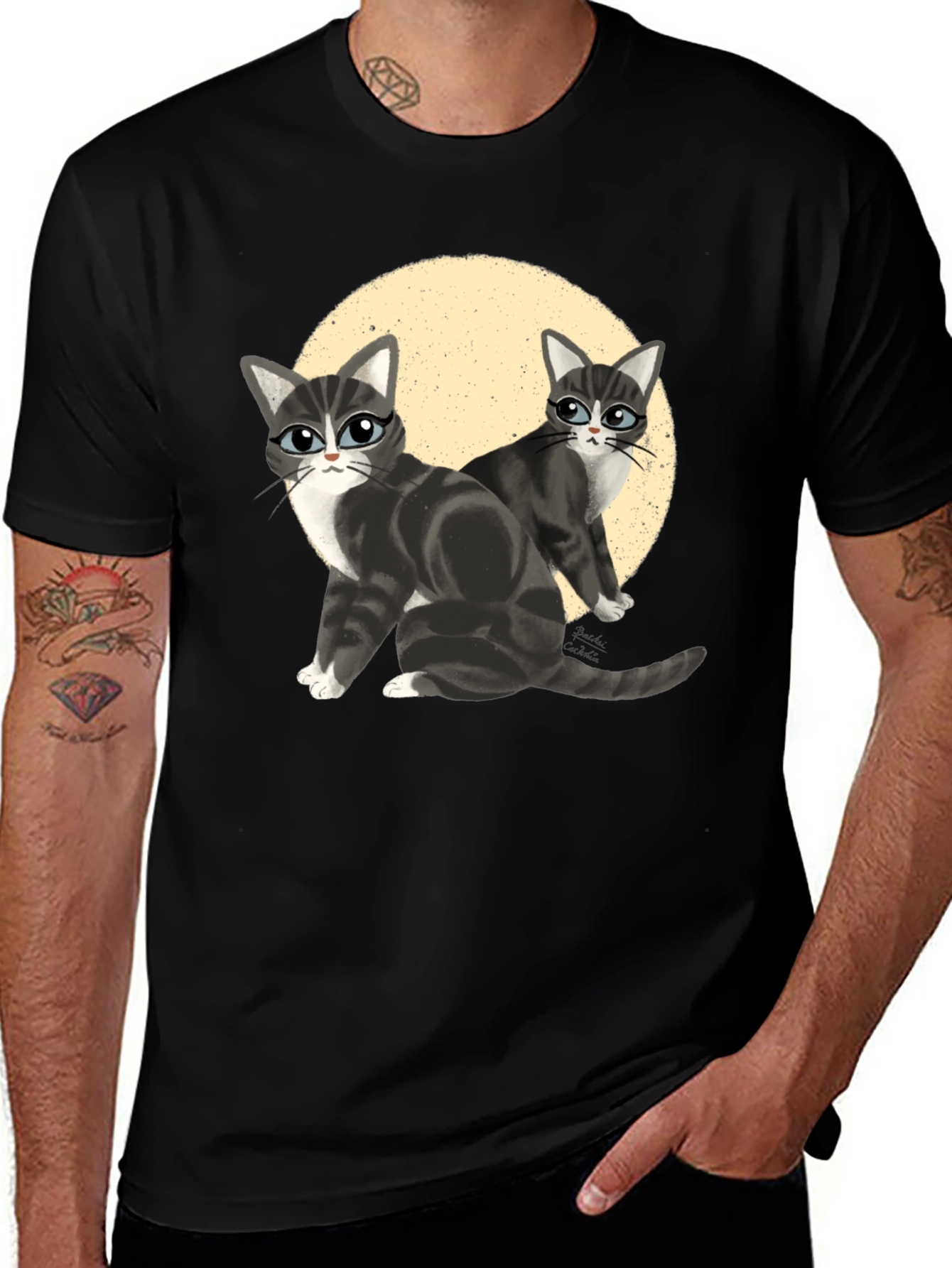 Cool Cats T-Shirt - Black Cat Lover Tee