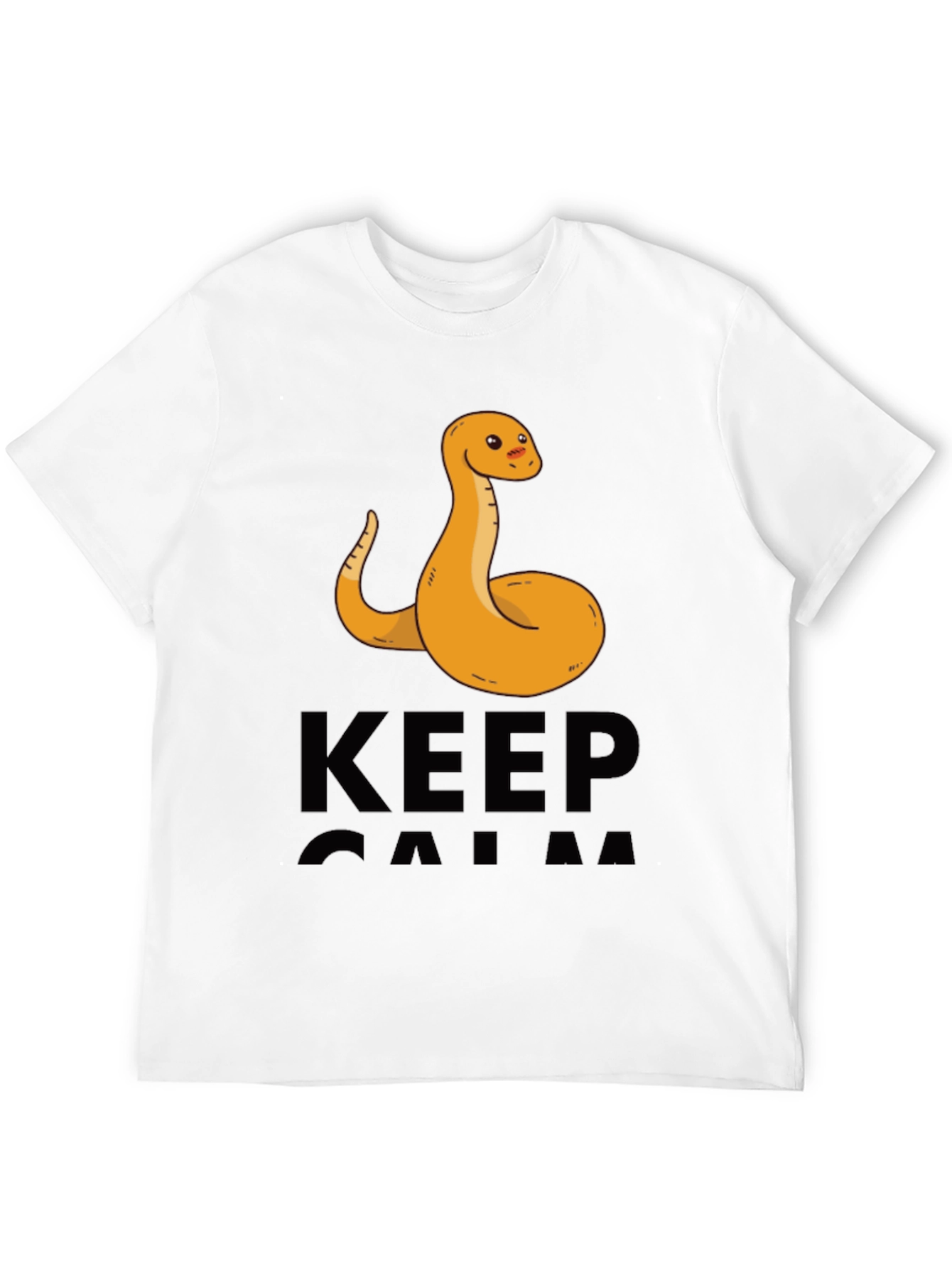 Funny Snake Keep Calm Graphic T-Shirt