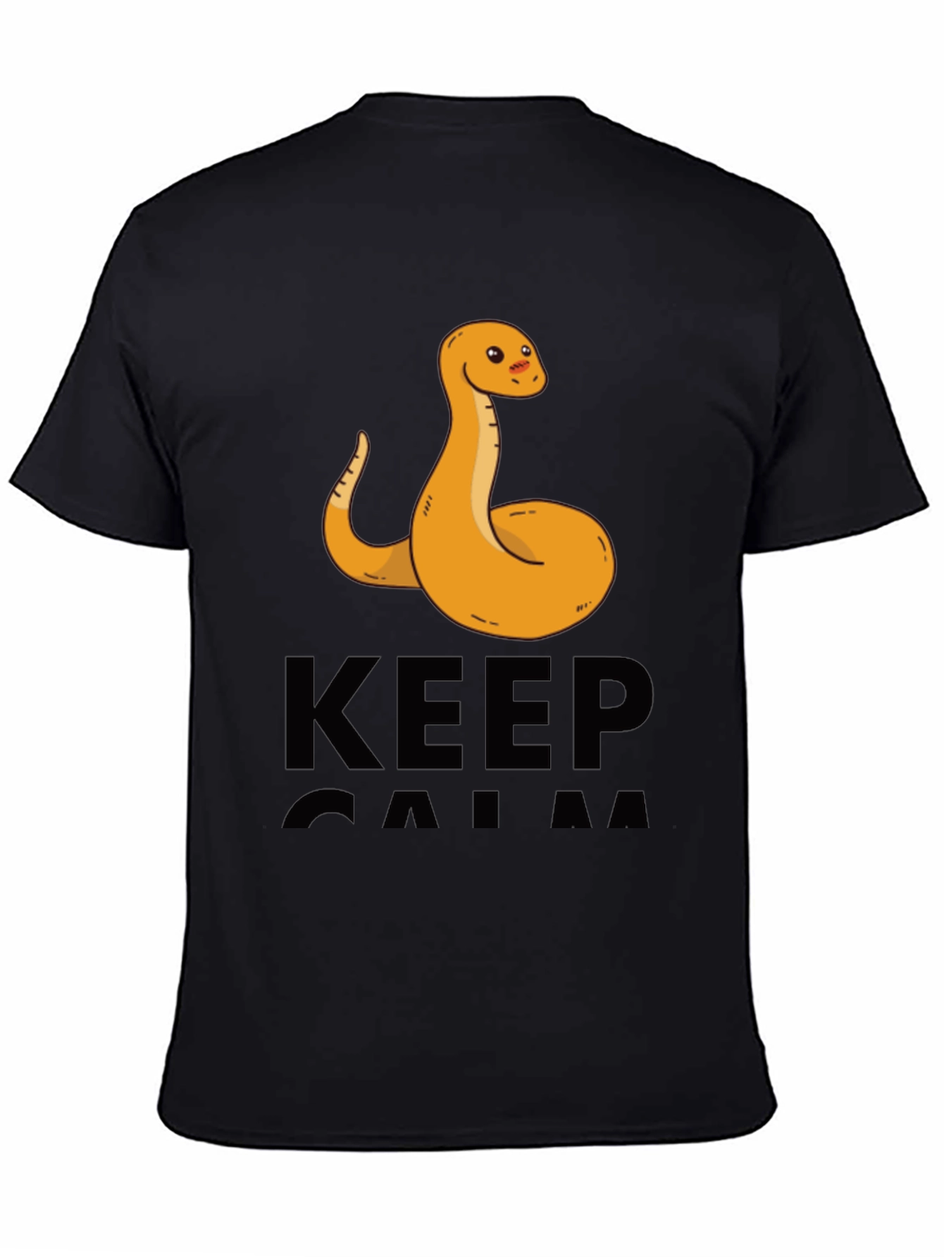 Funny Snake Keep Calm Graphic T-Shirt