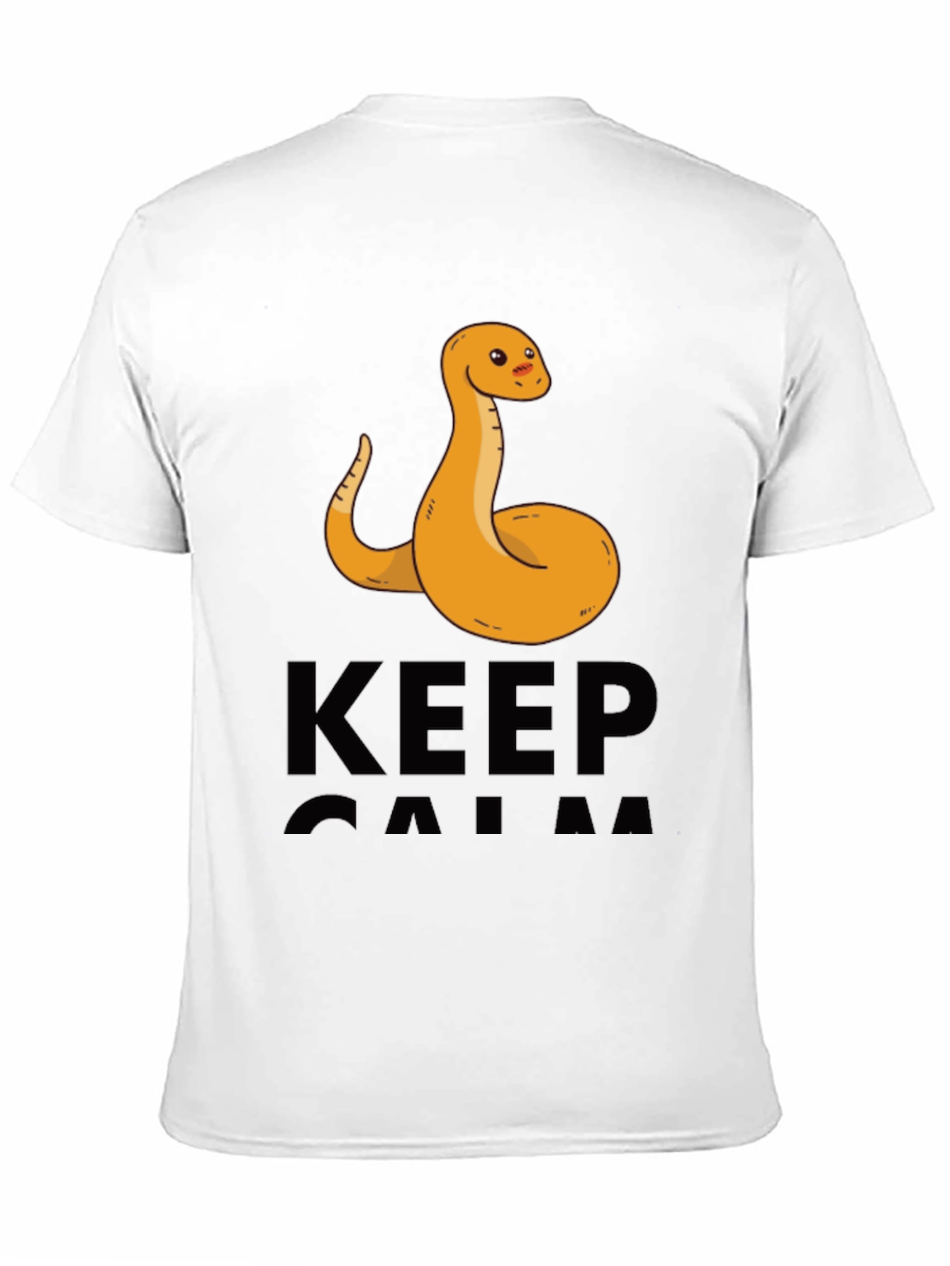 Funny Snake Keep Calm Graphic T-Shirt