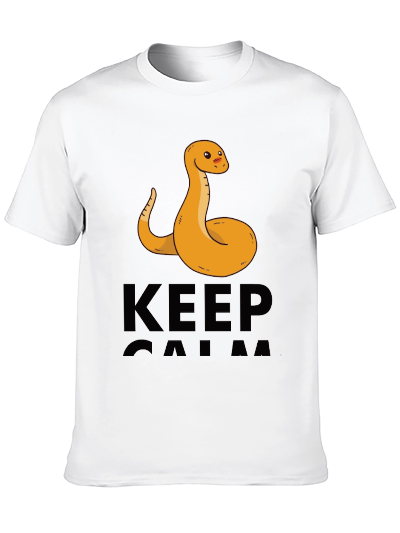 Funny Snake Keep Calm Graphic T-Shirt