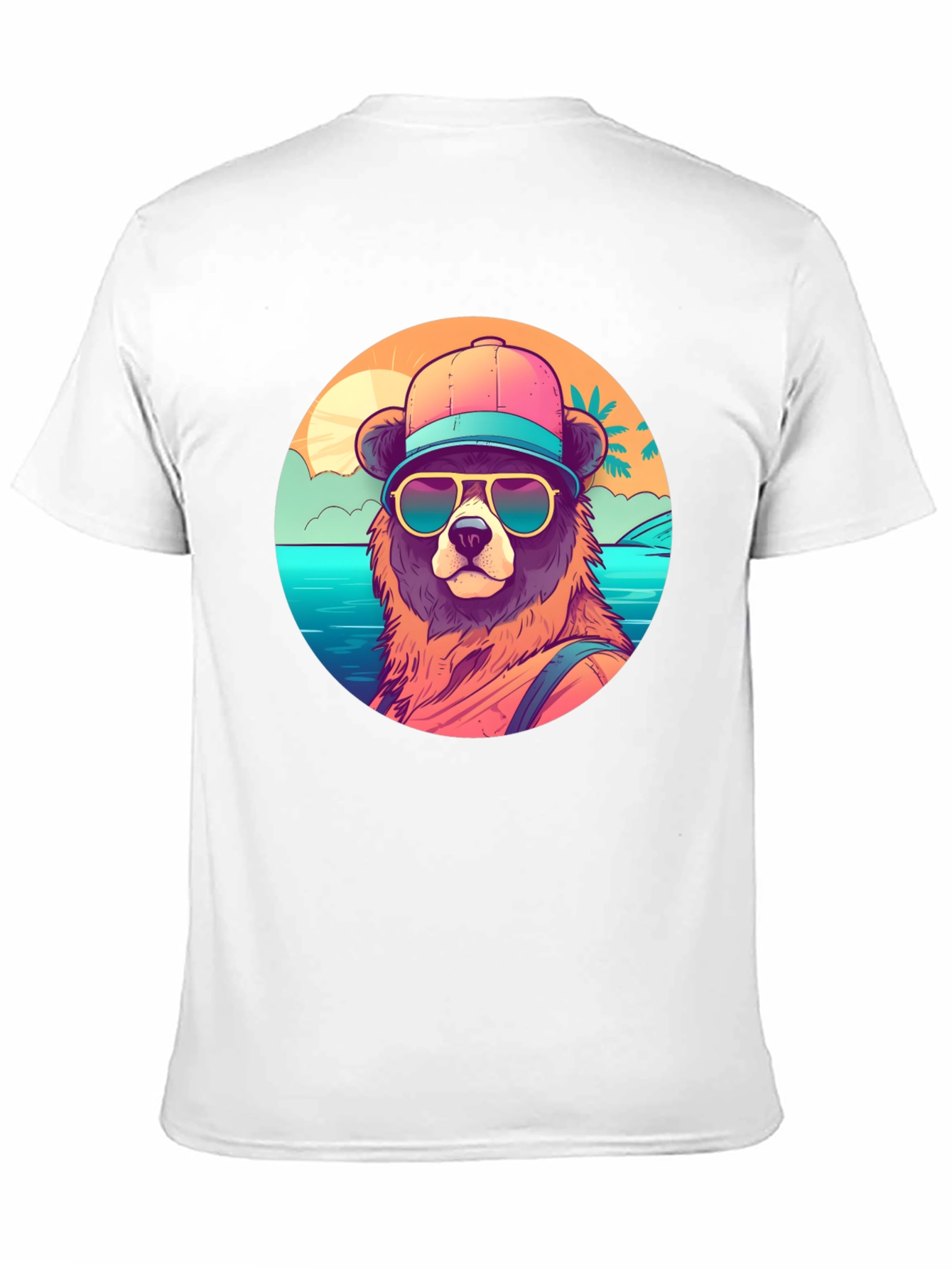 Cool Bear Graphic T-Shirt - Beach Vibes