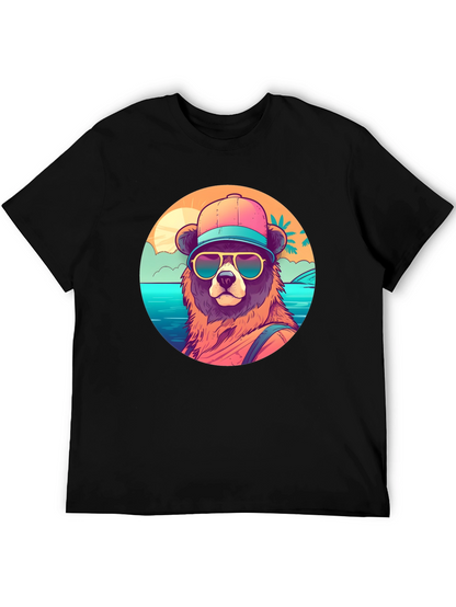 Cool Bear Graphic T-Shirt - Beach Vibes
