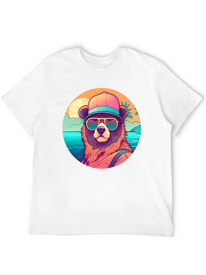 Cool Bear Graphic T-Shirt - Beach Vibes